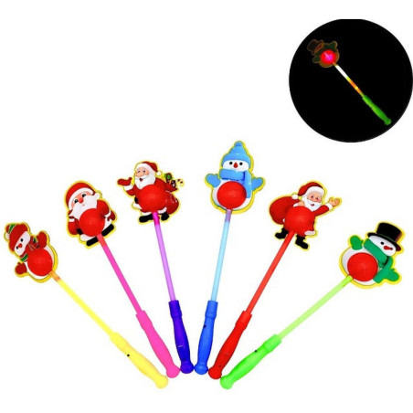Bâton lumineux Noël 38 cm pour professionnels : succès garanti !