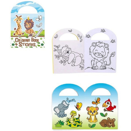 L'Album à colorier Zoo avec stickers - BBI Pro