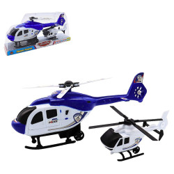 COFFRET 2 HELICOPTERES 30 CM POLICE RETROFRICTION