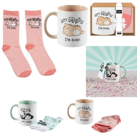 COFFRET MUG ET CHAUSSETTES KAWAII