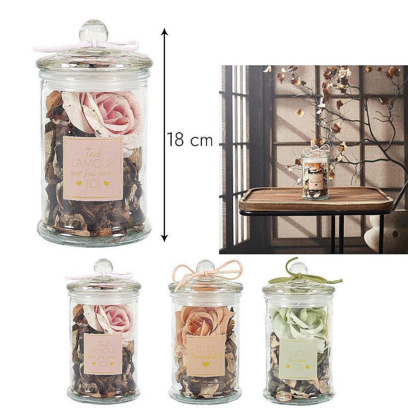 POT POURRI BONBONNIERE PARFUME 18 CM