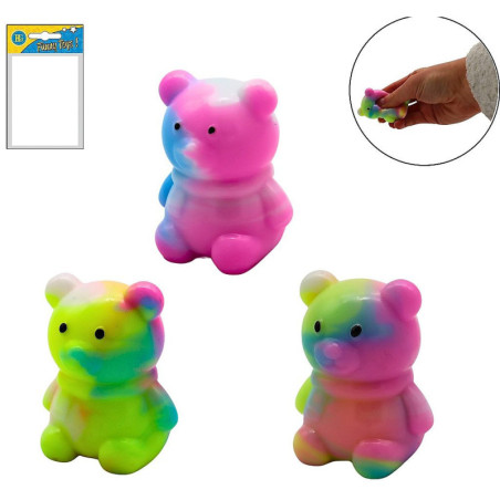 Squishy Ours 6 cm Marbre - Cadeau Original pour Professionnels