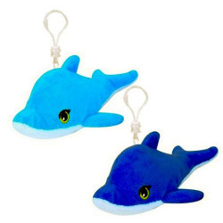 Porte clé peluche dauphin 12 cm - Grossiste porte-clé