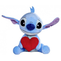 PELUCHE DISNEY STITCH COEUR 50 CM