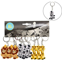 Porte-clé animal zoo 5 cm - Accessoire incontournable pour vos cadeaux