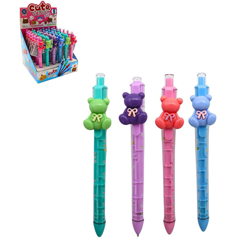 STYLO BILLE 14 CM OURS LABYRINTHE