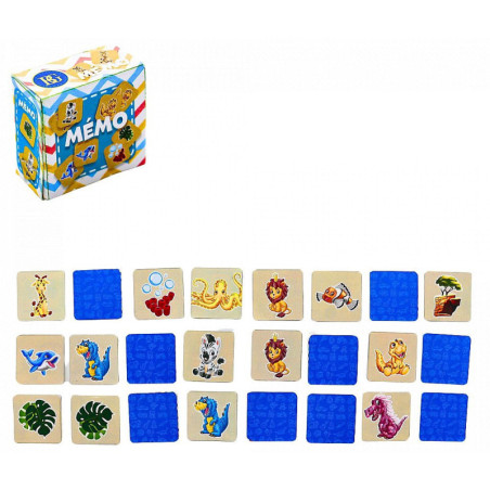 Boostez votre mémoire avec ce jeu de 24 mini cartes animalières!