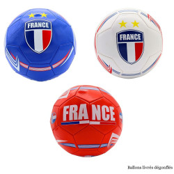 Ballon de Foot France Simili Cuir 22 cm T5