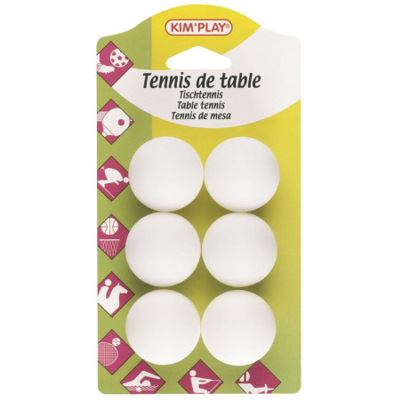 BLISTER 6 BALLES PING-PONG