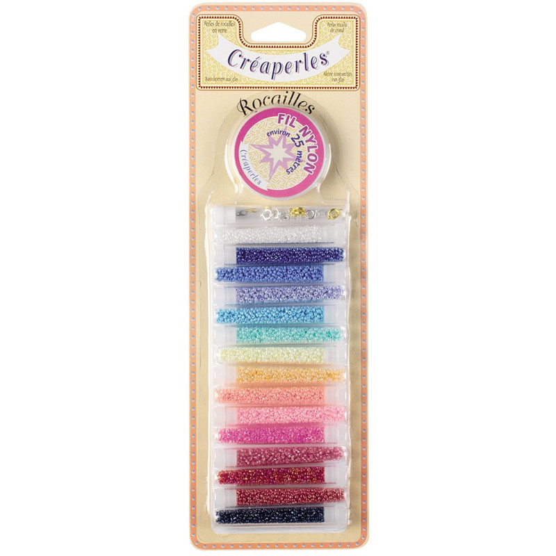 COFFRET 15 TUBES PERLE ROCAILLES
