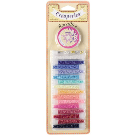COFFRET 15 TUBES PERLE ROCAILLES
