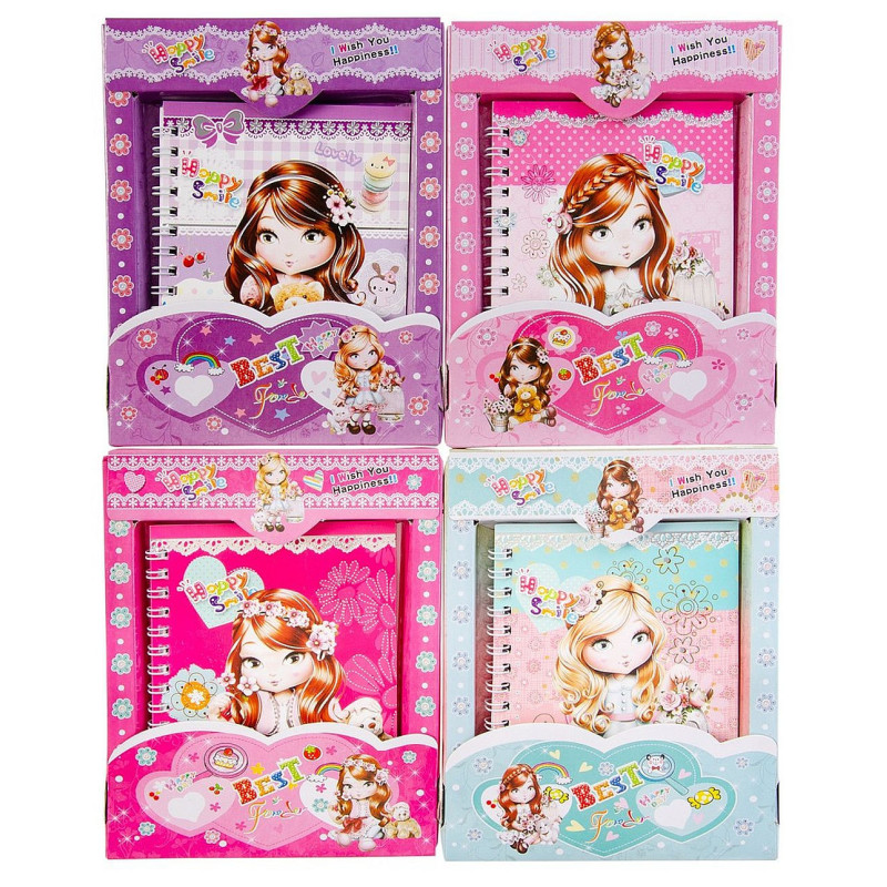 CARNET SPIRALE FILLE