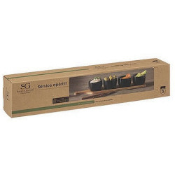 SET APERITIF BAMBOU BLACK L41