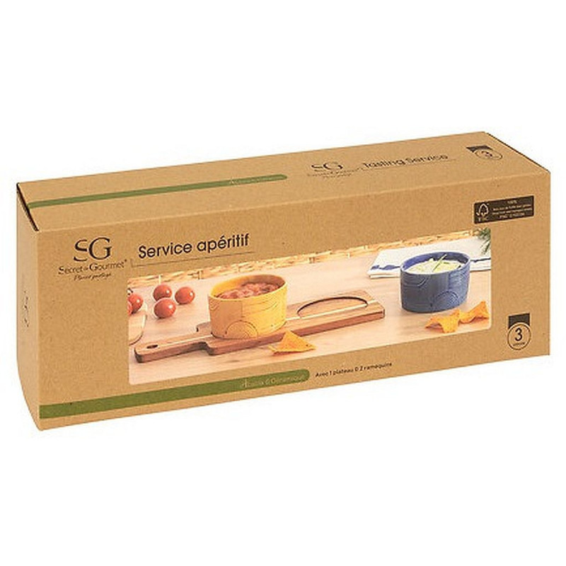 COFFRET APERITIF SOLEYA 3 PIECES