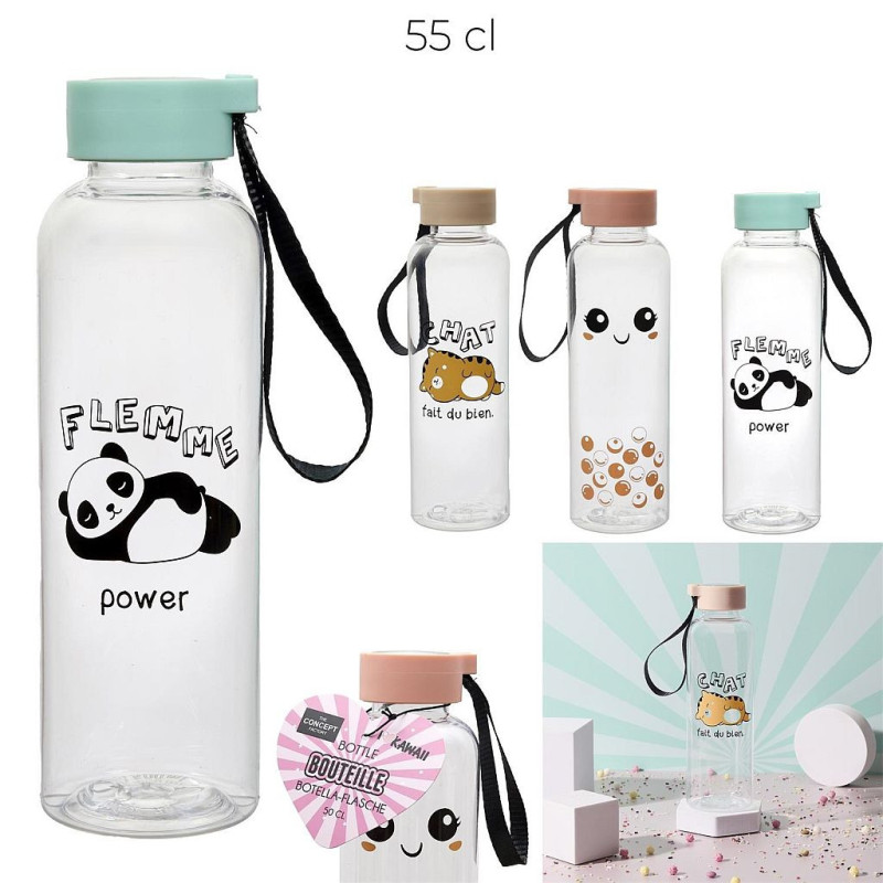 BOUTEILLE PLASTIQUE KAWAII 55 CL