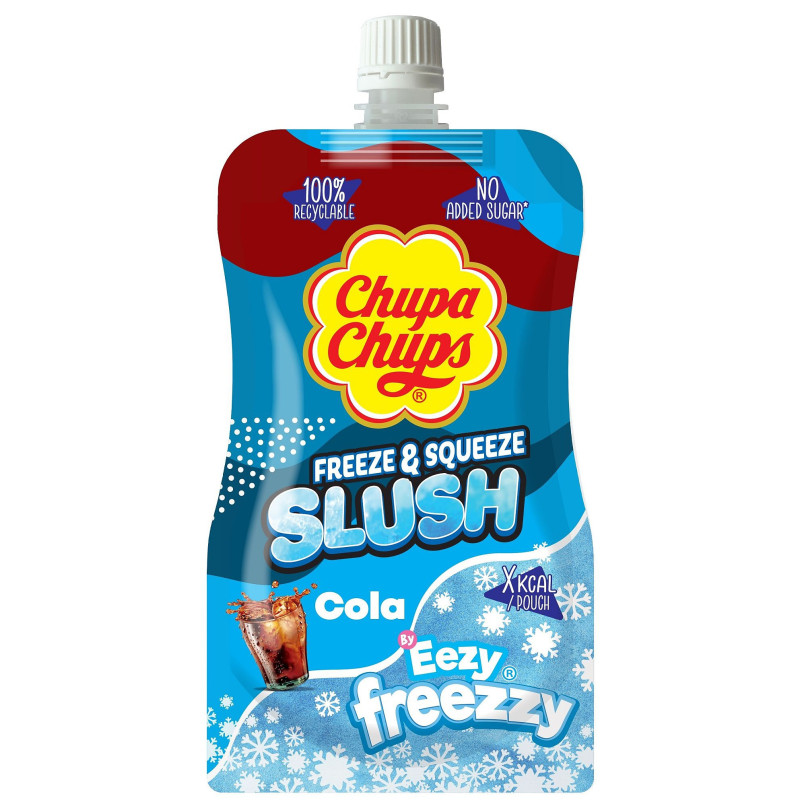 CHUPA CHUPS COLA SLUSH ICE POUCHES 250 ML