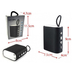 ENCEINTE BLUETOOTH PORTABLE NOIRE 3W INOVALLEY