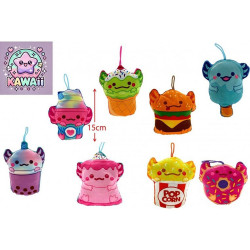 PELUCHE FOOD 8 ASSORTIS 15 CM