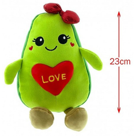 PELUCHE AVOCAT LOVE 23 CM KAWAII