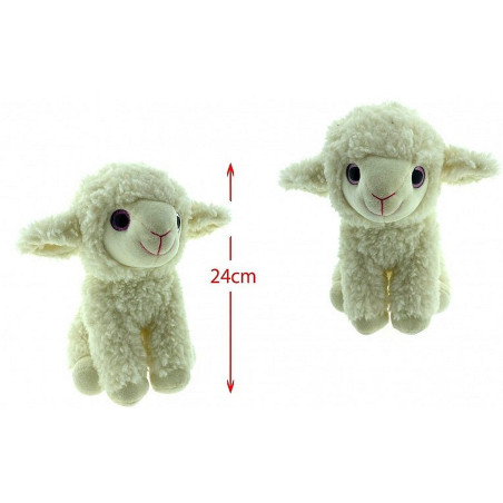 PELUCHE BREBIS ASSISE 27 CM