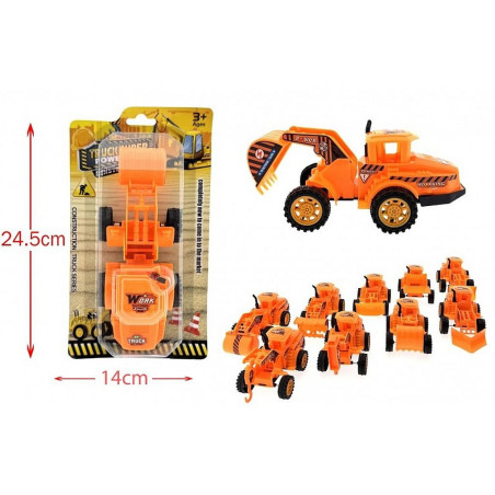 PANOPLIE ENGIN DE CHANTIER 24 CM 9 MODELES