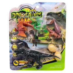 PANOPLIE DINOSAURE 12 CM 8 PIECES