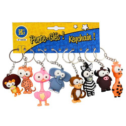 Porte clés gros yeux Animaud 3D 6.5 cm - Grossiste Porte-clé