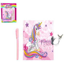 CARNET SECRET LICORNE 14.5*11 CM