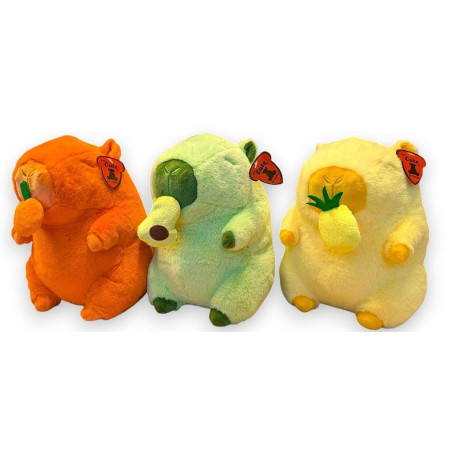 PELUCHE CAPIBARA FRUIT 25 CM