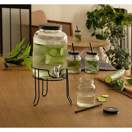 COFFRRET DISTRIBUTEUR BOISSON 4L AVEC 4 CHOPES 45 CL