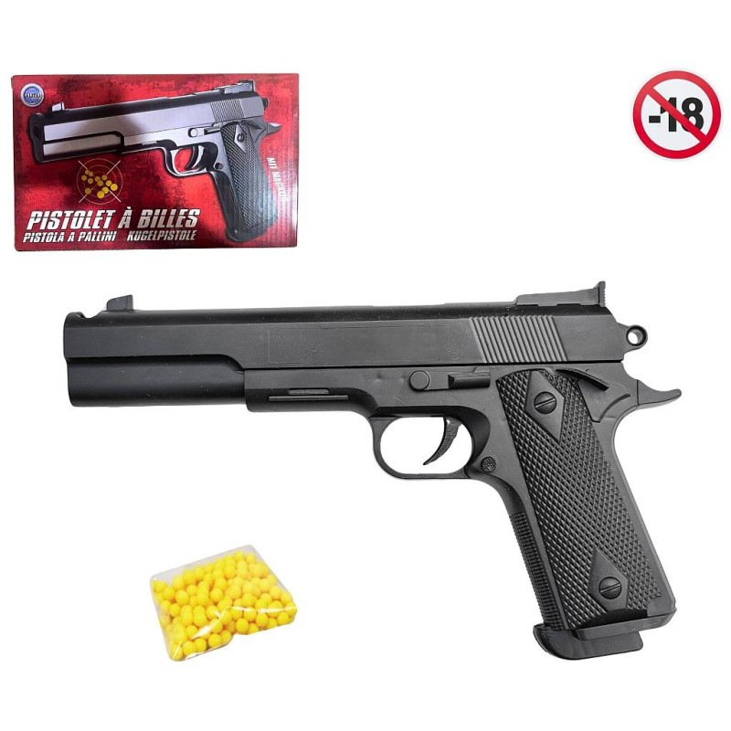PISTOLET AVEC 18 BILLES 25 CM