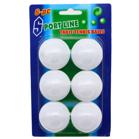 LOT DE 6 BALLES DE PING PONG 4 CM