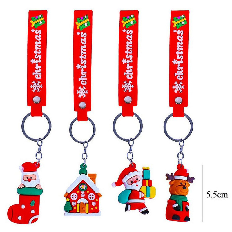 Porte Clés Noël avec Bracelet - Cadeau Original pour Professionnels