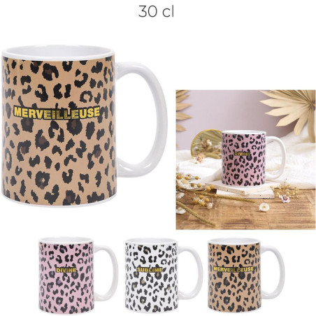 MUG LEOPARD 30 CL