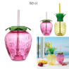 BOUTEILLE MUG ANANAS ET FRAISE 50 CL