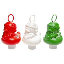 Canard flottant 12 cm Papa Noël - Idéal pour vos pêches à la ligne