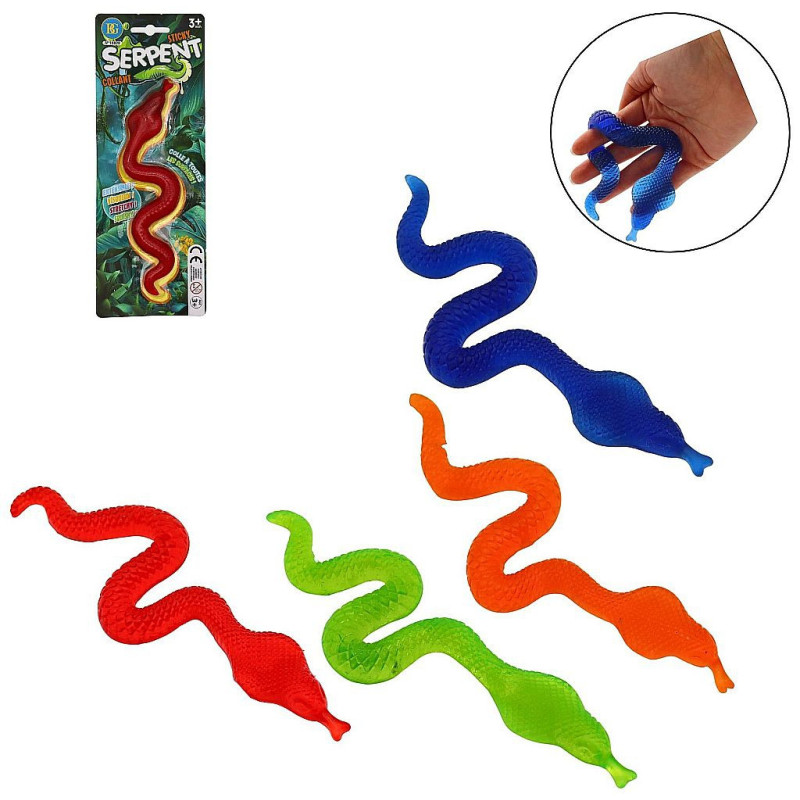 Sticky Serpent 23cm 4C - Cadeau original en lot, succès assuré !
