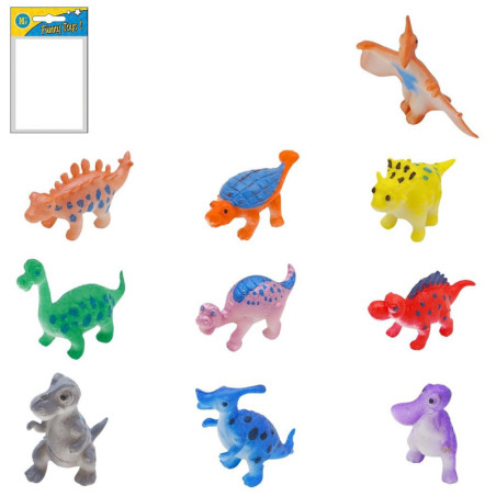 Sachet Dino 5 cm en gros : succès garanti avec 10 modèles assortis