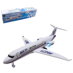 COFFRET AVION DE LIGNE 40 CM SON ET LUMIERE AVEC PILES