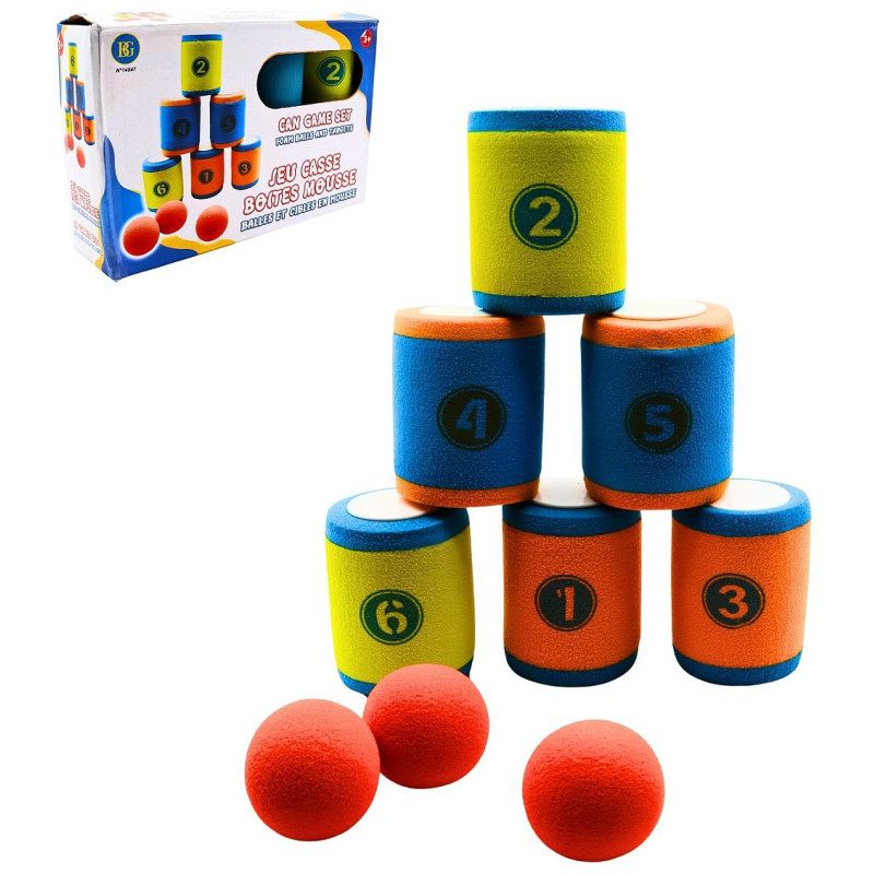 JEU CASSE BOITES MOUSSE