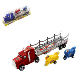 CAMION DE TRANSPORT 2 MOTO 23 CM