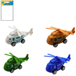 Hélicoptère rétrofriction 9.5 cm - Grossiste véhicule jouet