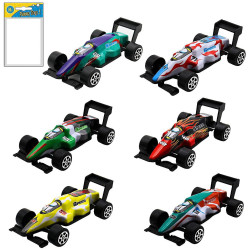 Voiture de course métal F1 9.5cm - Grossiste Jouet