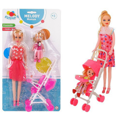 POUPEE MELODY MAMAN ET SON BEBE
