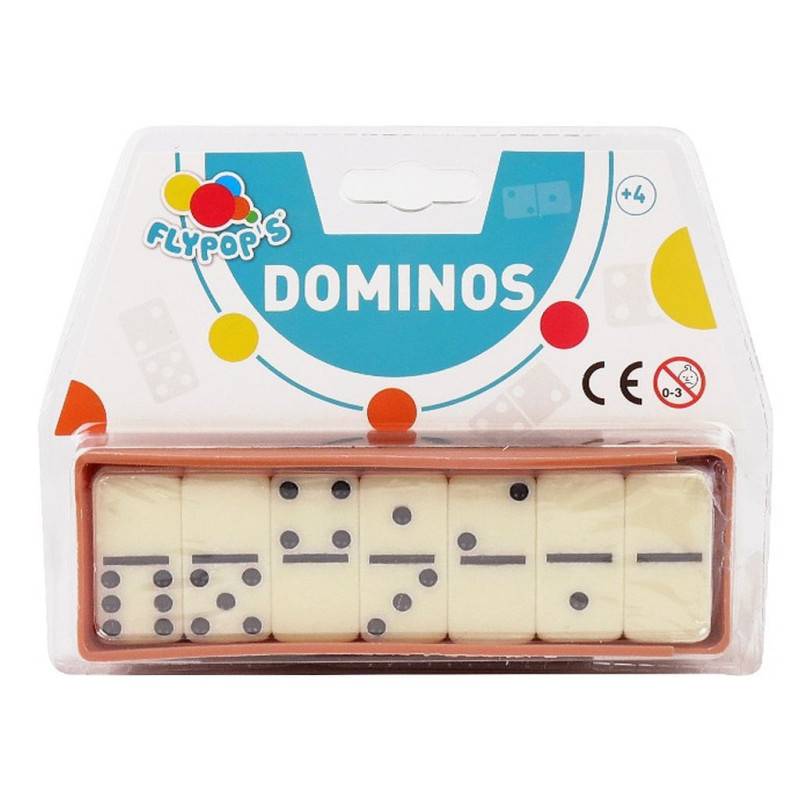 COFFRET DE 28 DOMINOS 4*2 CM AVEC RIVET