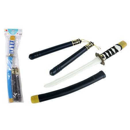 PANOPLIE EPEE NINJA ET NUNCHAKU PLASTIQUE