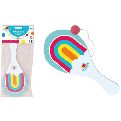 Raquette tape balle bois 23 cm - Pour des animations réussies !