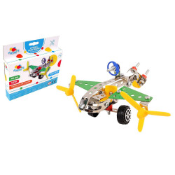 AVION METAL A CONSTRUIRE 80 PIECES AVEC OUTILS