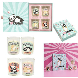 COFFRET 4 BOUGIES PARFUMEE KAWAII