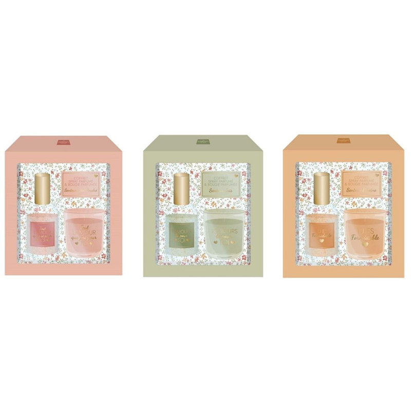 BOUGIE ET SPRAY PARFUMEE POUR ELLE